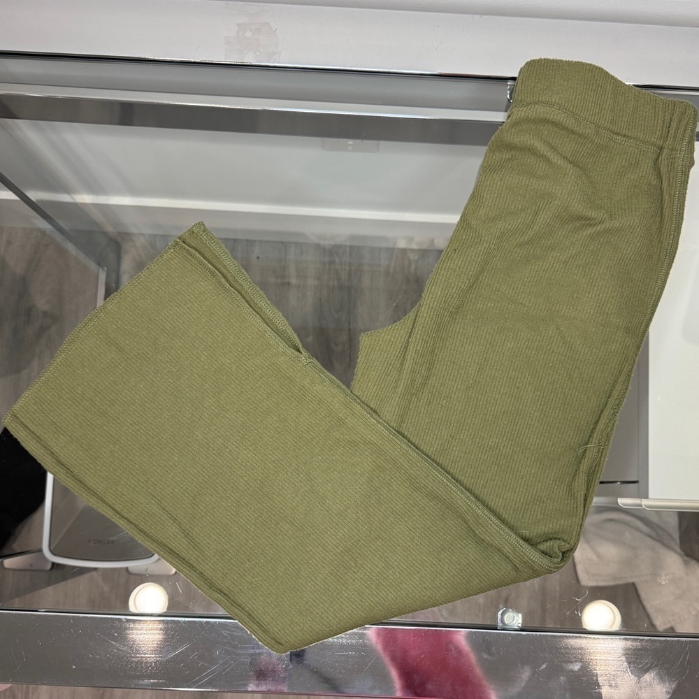 Out From Under Green Ribbed Women’s Sweatpants (S)